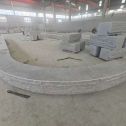 临沧 芝麻白异形坐凳，自然面光面弧形加工