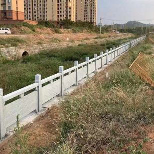 临沧 白麻河道栏杆效果展示图