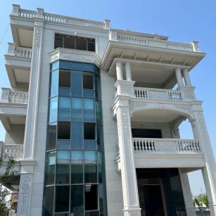 临沧 白麻花岗岩别墅外墙干挂效果展示