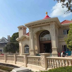 临沧 黄金麻花岗岩欧式别墅