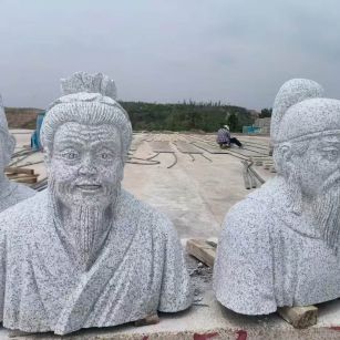 临沧 白麻花岗岩石材人物立体雕刻