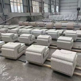 临沧 白麻花岗岩异形加工-石凳，坐凳