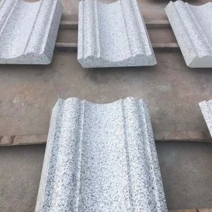 临沧 白麻花岗岩光面别墅线条