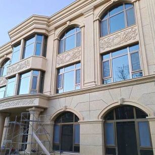 临沧 黄金麻花岗岩别墅外墙干挂