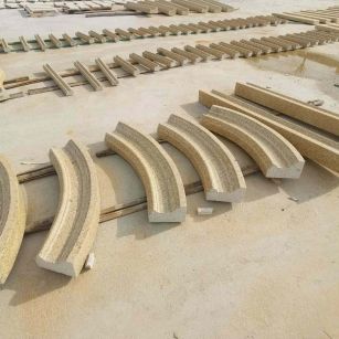 临沧 黄金麻花岗岩别墅线条