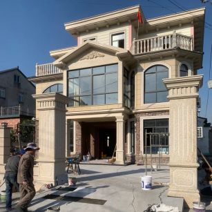 临沧 黄金麻花岗岩荔枝面别墅外墙干挂私家专属