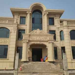 临沧 黄金麻花岗岩别墅外墙干挂