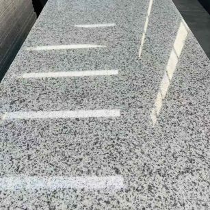 临沧 白麻花岗岩光面毛板