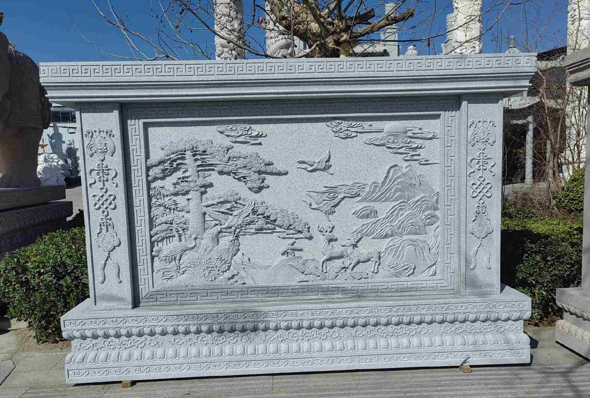 临沧 芝麻白大型照壁，屏风，影壁